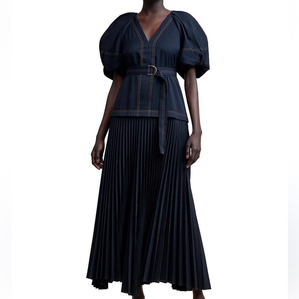 Acler BLACK Maxi Pleated Manly Dress Sold Out Everywhere!